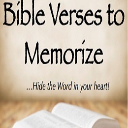 Bible Verse to Memorizing