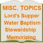 Miscellaneous Christian Topics