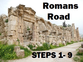 The Romans Road Steps 1 go 9 - 2 pages