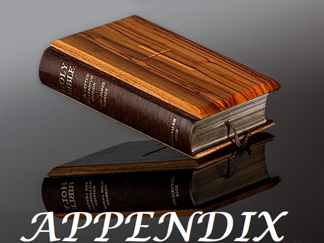 A guide to Bible Study appendix.
