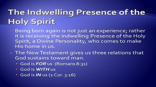 The Indwelling Presence of the Holy Spirit